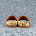 Gucci GG Cattern Canvas Slide Sandals