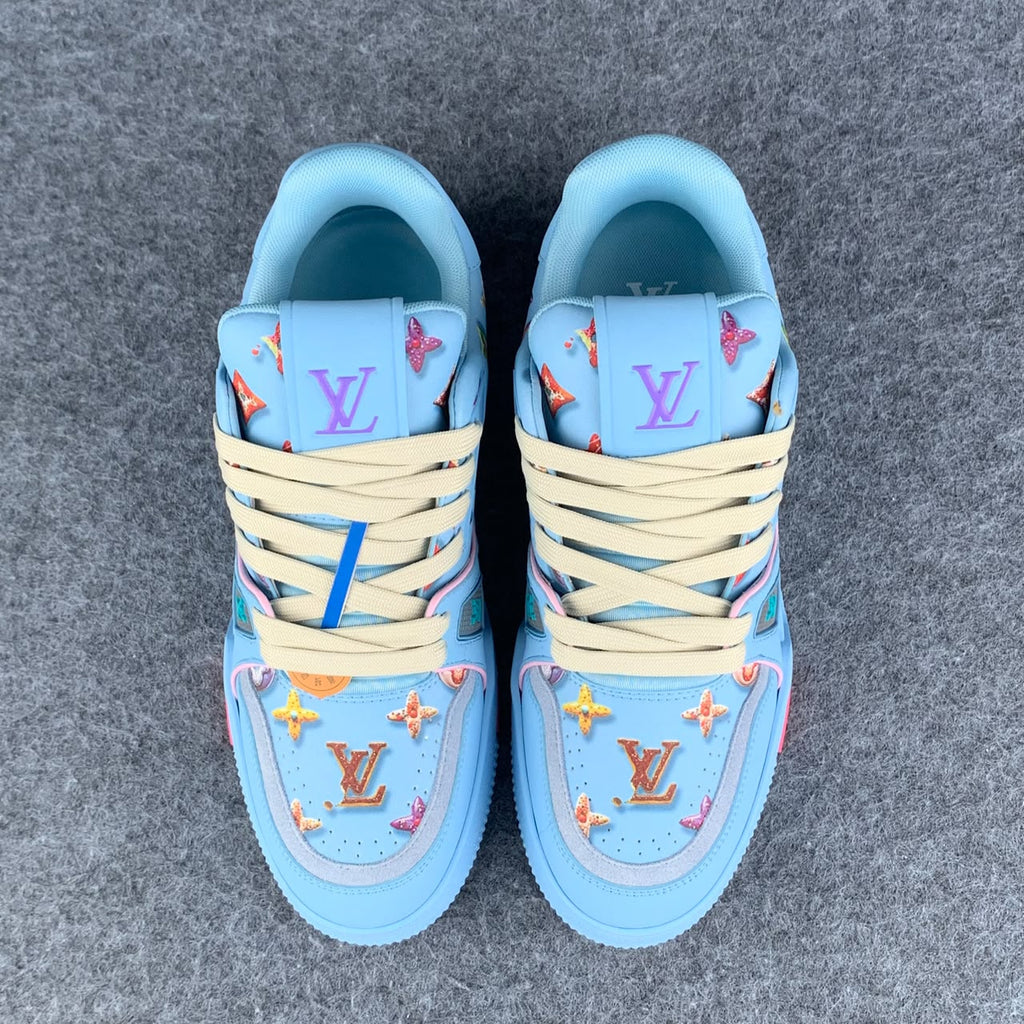 LV Trainer 'Monogram Donuts Blue'