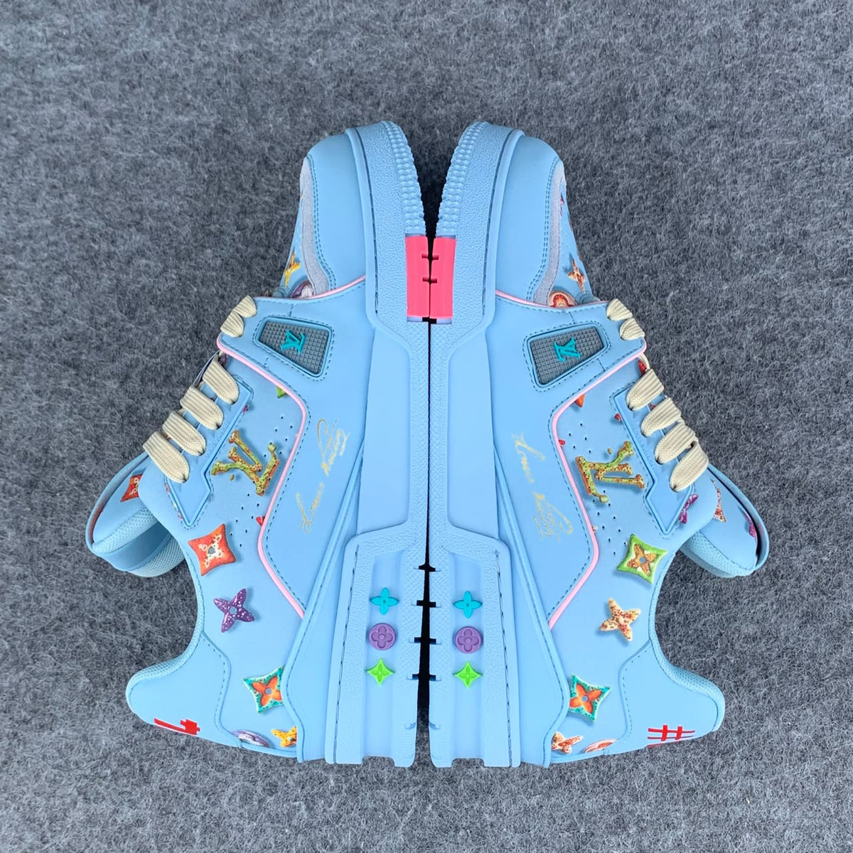 LV Trainer 'Monogram Donuts Blue'