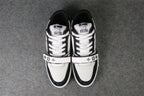 LV Trainer Low 'Velcro Strap - Black Monogram Denim'