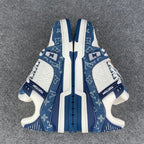 LV Trainer Monogram Denim 'White Blue'