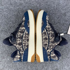 Dior B9S Skater Sneakers 'Dark Navy Tweed'