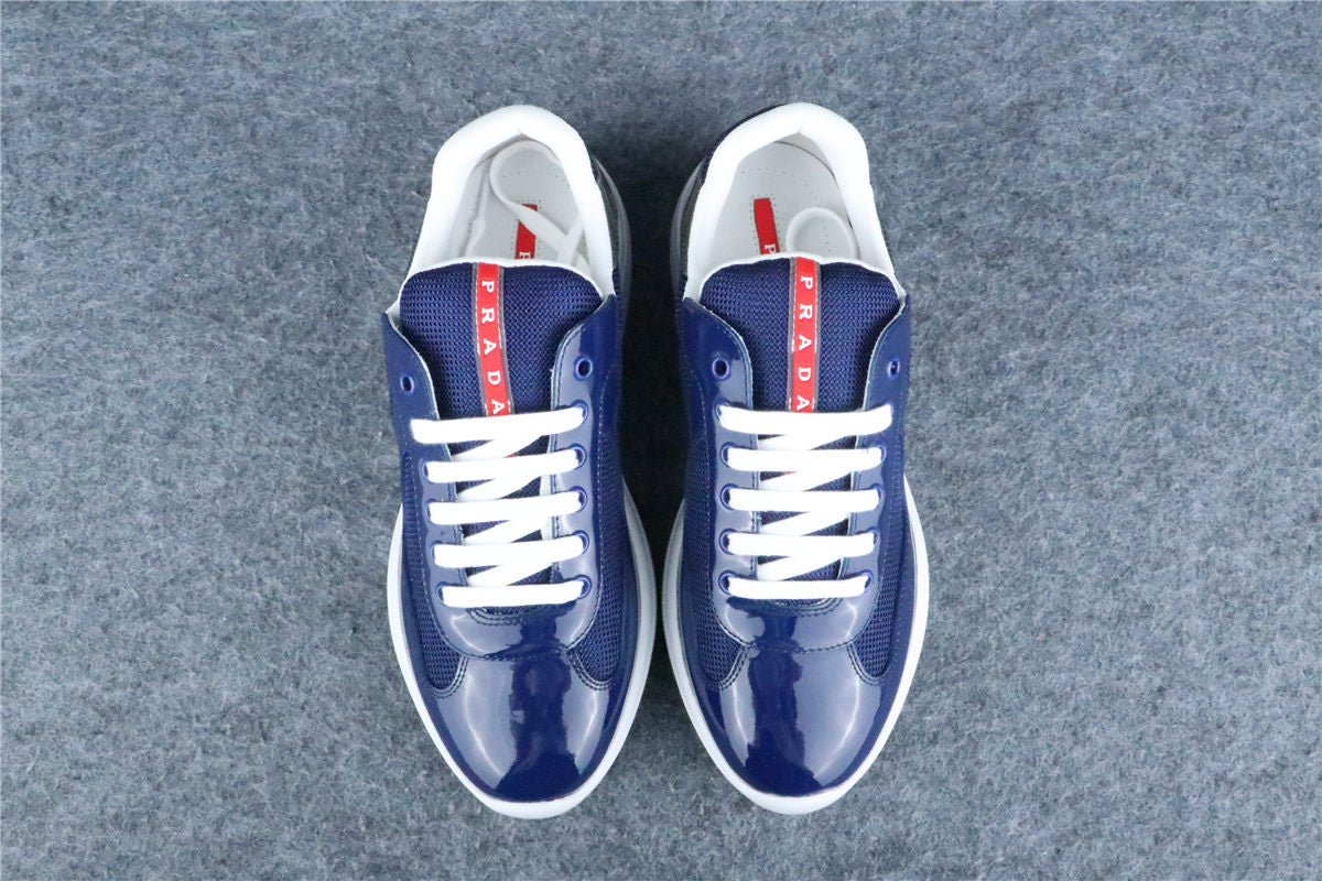 Prada America's Cup Sneakers 'Navy Blue Silver'