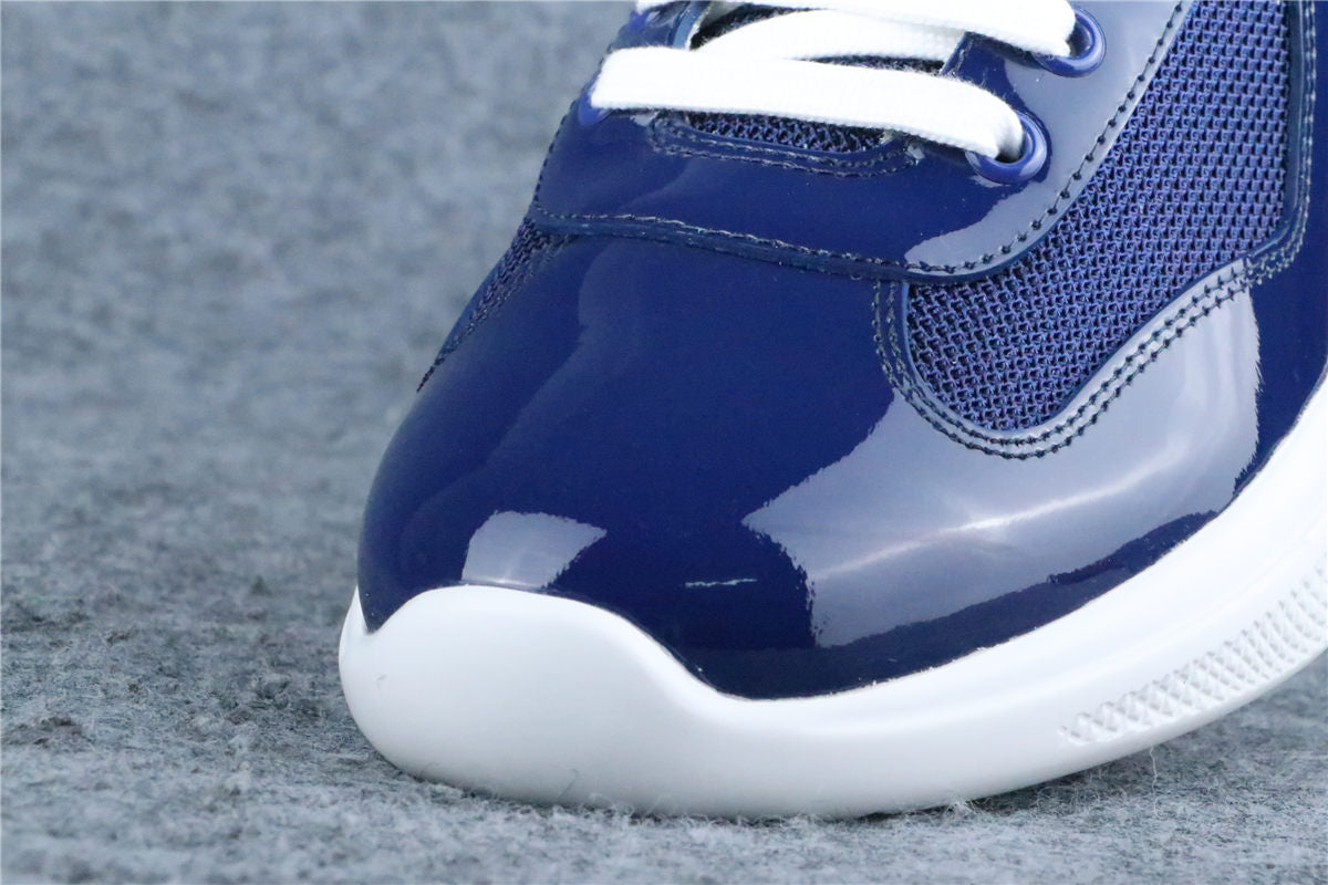 Prada America's Cup Sneakers 'Navy Blue Silver'