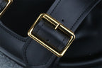 Prada Leather Dual-Buckle Slide Sandals