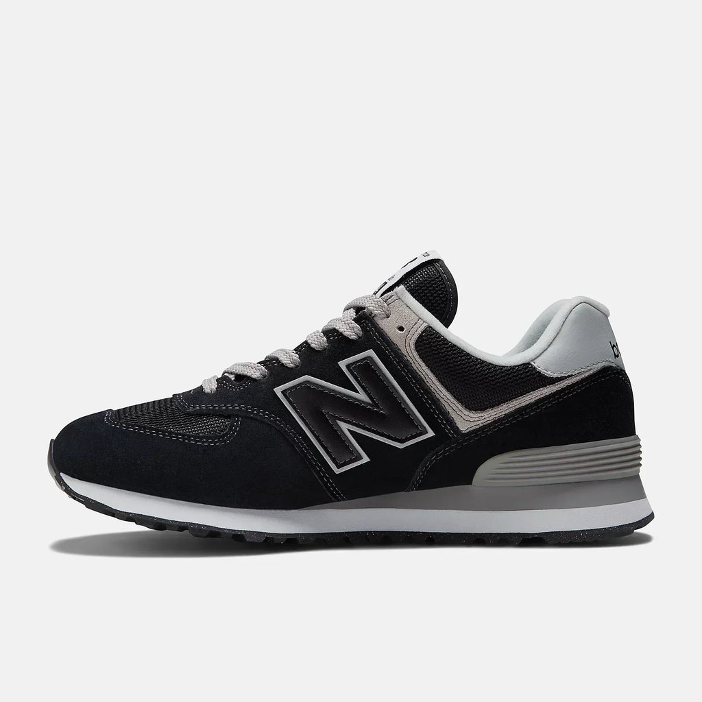 New Balance Men's 574 Core Shoes - Black/White